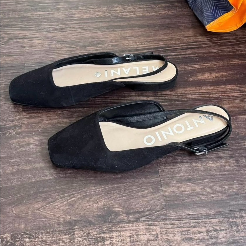 Black Slingback Shoes (ANTONIO MELANI)